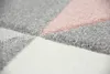 Teppich Wohnzimmerteppich Dreieck rosa grau creme Größe - Produktbild-Vorschau 4