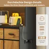 100x40x180cm Küchenschrank in Black+Natural mit Produktbild-Vorschau 9