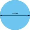 A blue circular pool cover with a diameter measurement indicated. Náhľad obrázku produktu