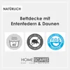 HOMESCAPES Winterbettdecke – Entenfedern & Daunen, Produktbild-Vorschau 5