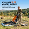 Outsunny Tunnelzelt 4 Personen Familienzelt mit Schlaf- und Produktbild-Vorschau 8