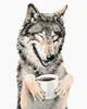 Zuty - Malen nach Zahlen - WOLF UND KAFFEE (HOLLY Produktbild-Vorschau 1