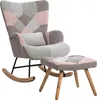 OKWISH Fauteuil à Bascule avec Repose-Pieds et Coussin Voir les images du produit 10