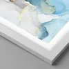 Gerahmtes Poster - Weißer Rahmen - Marmor Modern Blau - Produktbild-Vorschau 2