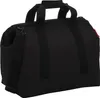 A black duffel bag is shown against a white background. Produktbild-Vorschau