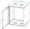 Serverová skriňa 19" RACK Závesná  12U 450 mm Sklenené Náhľad obrázku produktu 11