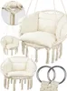 A collage of hanging chairs and their components. Podgląd zdjęcia produktu