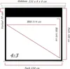 4:3 Slenderline Heimkino Beamer Rolloleinwand 220 x 180 Produktbild-Vorschau 3