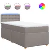 Boxspringbett mit Matratze Taupe 90x190 cm Stoff Produktbild-Vorschau 1