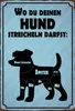 vianmo Holzschild 30x20 cm wo du deinen Hund streicheln Produktbild-Vorschau 1
