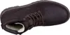 A top-down view of a brown leather boot with white fur lining. Produktbild-Vorschau