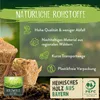 Marketing image highlighting natural raw materials and features of wood wool products. Produktbild-Vorschau