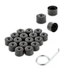 20x Radschrauben Abdeckkappen Set 17 mm schwarz für SAAB Produktbild-Vorschau 2