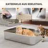 Kuweta XXL ze stali nierdzewnej, łatwa w czyszczeniu, dla Podgląd zdjęcia produktu 4