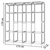 RealG RC-K-2601 Kleiderschrank mit zwei Türen, 175 x 45 x Produktbild-Vorschau 5