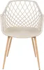 BELIANI Esszimmerstuhl 2er Set Beige Kunststoff mit Produktbild-Vorschau 5