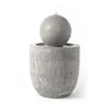 KÖHKO® Gartenbrunnen Zen-Kugel mit LED – Moderner Produktbild-Vorschau 1