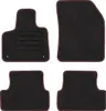 Velour Mats Set für PEUGEOT 3008 II   4-teilig - Neue - ROT Produktbild-Vorschau 2