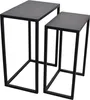LOFT42 Brick set von 2 Beistelltischs - Metall - schwarz - Produktbild-Vorschau 5