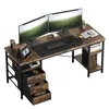 Schreibtisch 160x60x75cm Umkehrbarer PC Tisch, Bürotisch Produktbild-Vorschau 8