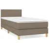 Boxspringbett mit Matratze Taupe 90x200 cm Stoff Produktbild-Vorschau 1