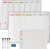 Lavagna magnetica da frigo Relaxdays, set da 3 pezzi, Anteprima dell’immagine prodotto 1
