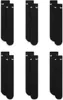 Six pairs of black Nike crew socks are neatly arranged in two rows of three. Podgląd zdjęcia produktu