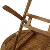 Klapptisch Gartentisch Holztisch oval mit Schirmloch Akazie Produktbild-Vorschau 4