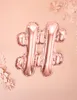 # Zeichen Folienballon roségold 35cm Produktbild-Vorschau 2