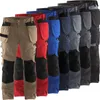 A row of work pants in various colors. Produktbild-Vorschau