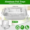 30 Stück 1200ml Aluminiumschale in Box, Einweggeschirr für Produktbild-Vorschau 4