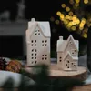 Keramik LED Haus - weiß matt - 7 x 11,5 x 7 cm - Lichthaus Produktbild-Vorschau 1