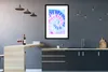 MuchoWow® Gerahmtes Poster Sommer - Krawattenfärbung - Weiß Produktbild-Vorschau 5