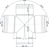 POLOPLAST POLO-KAL XS, Doppelabzweig, DN 110/110/87, 1 Stk. Produktbild-Vorschau 2