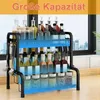 LZQ 2 Etagen Gewürzregal Küchenregal Gewürzständer mit Produktbild-Vorschau 3