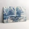 Fischer auf dem See – Leinwandbild Wandbild – 30x20 cm – Produktbild-Vorschau 1