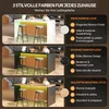 Îlot de cuisine Flieks avec éclairage LED, plan de travail Voir les images du produit 11