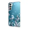 A close-up view of a phone case with a floral design. Produktbild-Vorschau