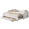 Schlafsofa mit Bettfunktion, Schubladen, Lattenrost, USB Produktbild-Vorschau 1