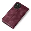 A burgundy flip case for a smartphone is shown against a white background. Produktbild-Vorschau