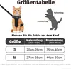 Supet Katzen-Geschirr und Leine Set Schwarz S (34.8-39.9 Produktbild-Vorschau 7