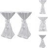 2 x Tischhusse Stehtischhusse weiß 60 cm -  Hussen Produktbild-Vorschau 1