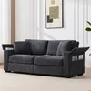 Merax 2-Sitzer Wohnzimmercouch mit Stauraum, Chenille-Sofa, Produktbild-Vorschau 7