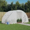 vidaXL Gewächshaus mit Stahlrahmen Weiß 8 m² 4x2x2 m -  Produktbild-Vorschau 15
