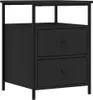 vidaXL Table de nuit noire 44x45x60 cm bois composite Voir les images du produit 2