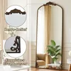Miroir mural complet, forme arquée, dimensions 76 x 165 cm, Voir les images du produit 5