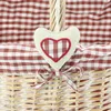Einkaufskorb Karo Weide Textileinlage Landhaus-Stil Produktbild-Vorschau 4