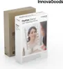 A product box for an LED tabletop mirror, with a second brown box behind it. Produktbild-Vorschau