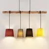 Lindby Hängeleuchte Moskau , bunt, Textil, Holz, E27, 116 Produktbild-Vorschau 4