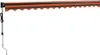 A retractable awning is mounted on a white background. Náhled obrázku produktu